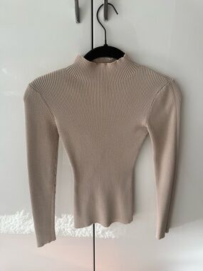 Misguided raw hem turtleneck sweater